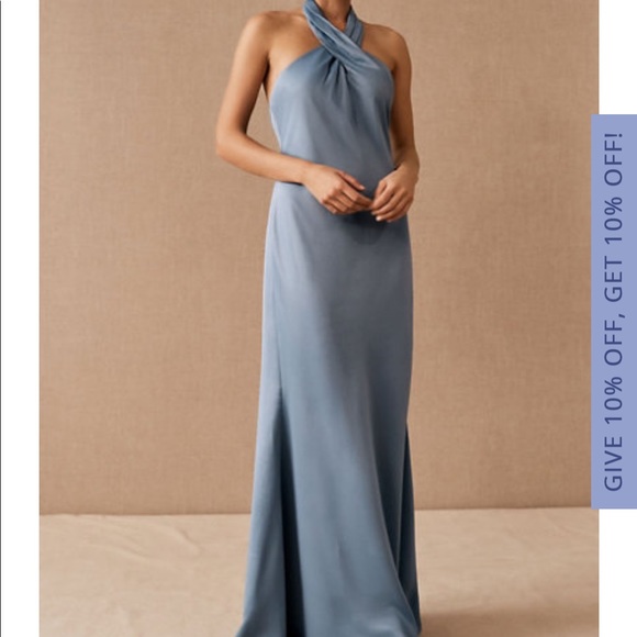 BHLDN Dresses & Skirts - BHDLN ruby satin charmeuse bridesmaid dress